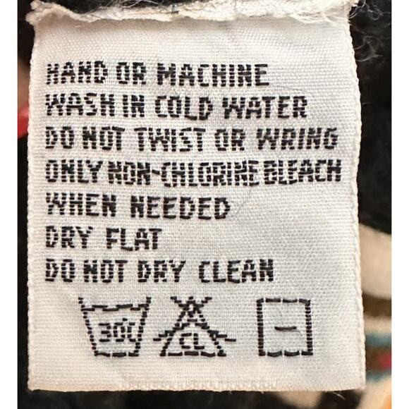 Vtg 1980s Sync Tribal Navajo Knit Pullover Sweater Adult Sz M - Picture 9 of 14